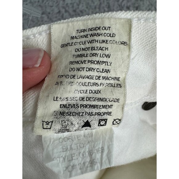 Paige Womens Cream Denim Shorts Size 28 NWT 98% Cotton 2% Spandex Premium Qualit - Picture 5 of 12